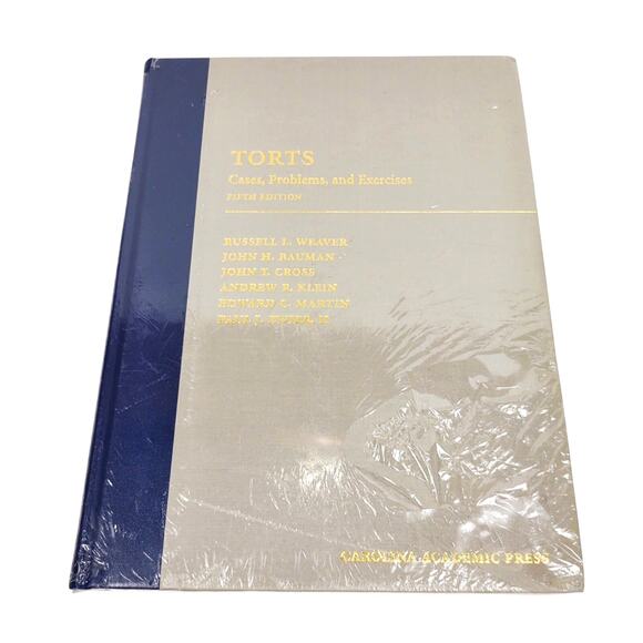 Torts : Cases, Problems, and Exercises Fifth Edition By Weaver Law Classroom HB - Picture 1 of 6
